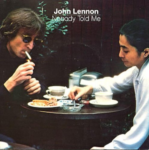John Lennon A.Side, Nobody Told Me, B.Side O Sanity, Polydor Records Label 1984, 7 inch vinyl Single