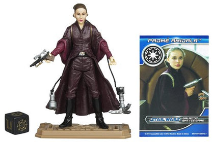 Vintage 2012 Star Wars Episode 1 Movie Heroes Queen Amidala Action Figure With Pull Out Zip Line - Brand New Factory Sealed Shop Stock Room Find
