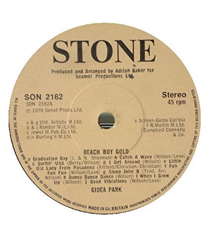 Vintage 1978 Gidea Park - Beach Boy Gold 7" Vinyl Record 45RPM Stone Records Label