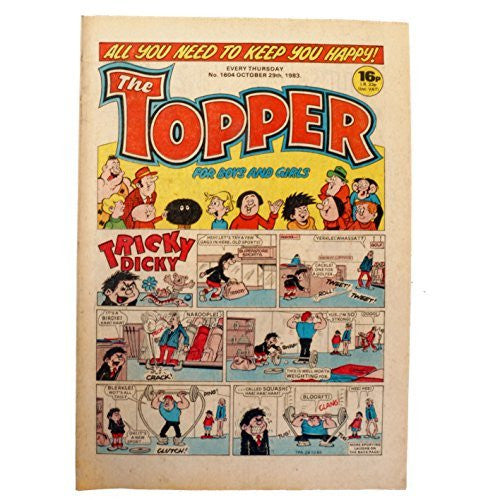 Vintage The Topper Weekly No. 1604 Boys And Girls Comic Every Thursday 29th October 1983 By D C Thomson & Co