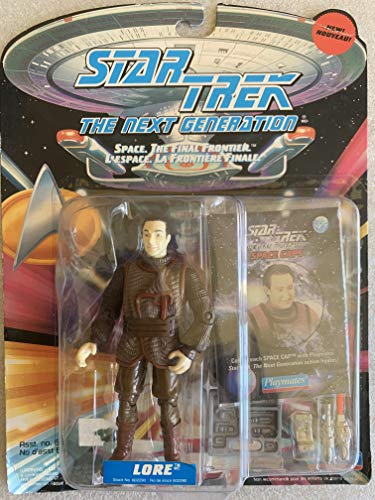 Action Figure Vintage 1993 Star Trek The Next Generation Lore ( Data's Brother On Unique Unprinted Card Factory Sealed Shop Stock Room Find