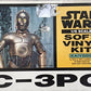 Vintage 1994 Ultra Rare Star Wars C-3PO Soft Vinyl Model Kit - Brand New Factory Sealed Shop Stock Room Find