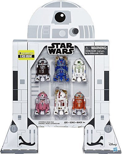 Star Wars Limited Edition Exclusive Astromech Droid Six Figure Pack Action Figure Set EE Exclusive In R2-D2 Shape Box