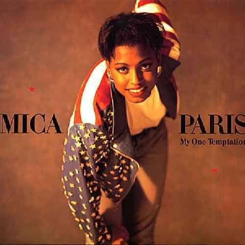 Mica Paris A.Side My One Temptation, B.Side Rock Together, Island Records Label 1988, 7 inch vinyl Single