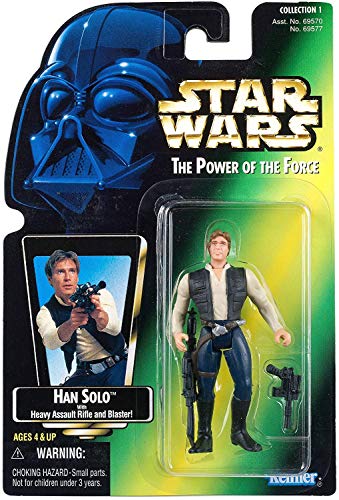 Vintage Star Wars The Power Of The Force Green Card Han Solo Action Figure