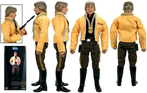 Vintage 2006 Sideshow Collectables Star Wars Heroes Of The Rebellion 12 Inch Luke Skywalker Rebel Hero Yavin VI Action Figure With Accessories - Brand New Factory Sealed Shop Stock Room Find