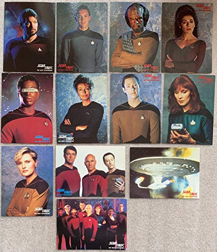 Postcards Vintage Star Trek The Next Generation 1989 Set Of 12 x Individual By Engale Marketing - Unsold Shop Stock