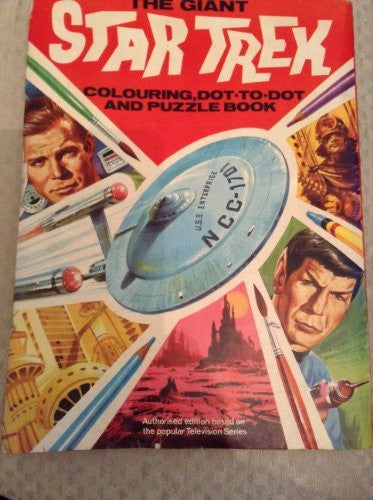 Vintage 1971 The Giant Star Trek Colouring, Dot To Dot And Puzzle Book Large Paperback