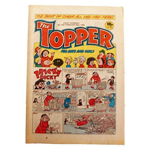 Vintage The Topper Weekly No. 1621 Boys And Girls Comic Every Thursday 25th February 1984 By D C Thomson & Co