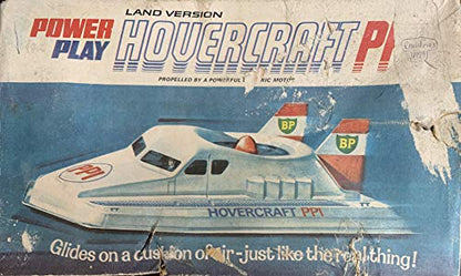 Vintage 1969 Power Play Land Version Hovercraft PP1 Battery Operated Working Model - In The Original Box