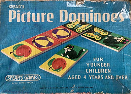 Vintage 1970's Spears Games Picture Dominoes The Play Way To Learning Complete & Boxed