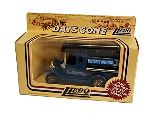 Vintage Lledo 1983 Models Of Days Gone 1920's Ford Model T Water Works Tanker Van Diecast Replica Model Vehicle - New In Box - Shop Stock Room Find