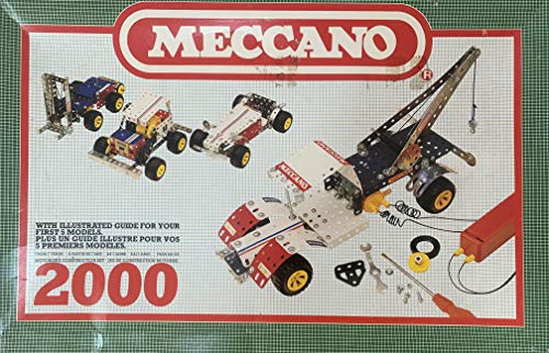 Vintage Classic 1981 Mecc Ano Motorised Construction Box Set No. 2000 With Decals And Instructions - Fantastic Condition - Complete In The Original Box