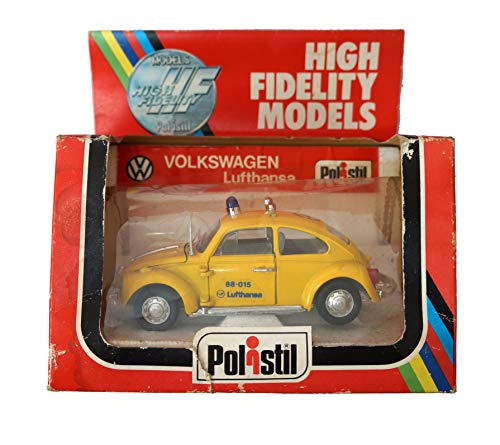 High Fidelity Models Vintage 1978 Polistil 1:25 Scale Die Cast Volkswagen Beetle Police Motor Car Lufthansa Replica Vehicle Mint In Original Box - Shop Stock Room Find