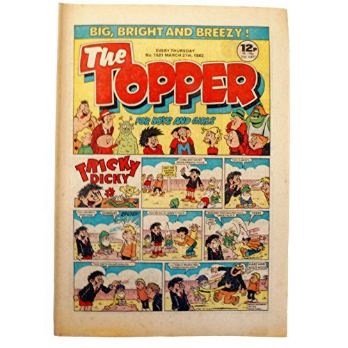 Vintage The Topper Weekly No. 1521 Boys And Girls Comic Every Thursday 27th March 1982 By D C Thomson & Co