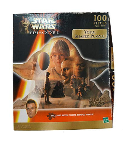 Vintage 1999 Star Wars Episode 1 The Phantom Menace Yoda Shaped Puzzle 100 Pieces - Factory Sealed Shop Stock Room Find