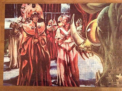 Doctor Who Vintage 1977 Whitman 224 Large Piece Jigsaw Puzzle Featuring Tom Baker As The Doctor In The Timelords Panopticon