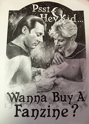 Star Trek The Next Generation Limited Edition Data & Natasha Yar "Hey Kid... Wanna Buy A Fanzine" Print Ultra Rare
