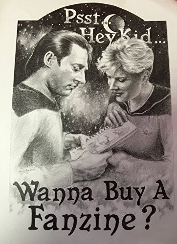 Star Trek The Next Generation Limited Edition Data & Natasha Yar "Hey Kid... Wanna Buy A Fanzine" Print Ultra Rare