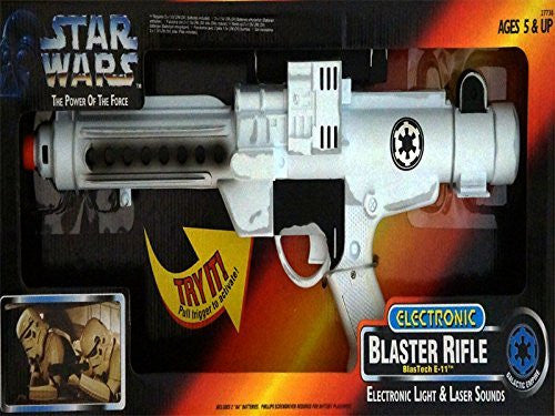 Star Wars Electronic Blaster Rifle BlasTech E-11 w Light and Laser Sounds