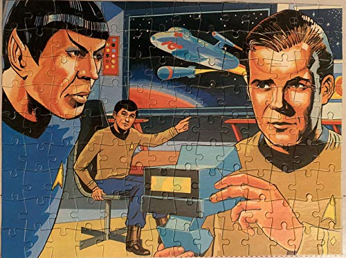 Star Trek Vintage 1973 U.K. Release Whitman 125 Large Piece Jigsaw Puzzle Number 7409 The Bridge Of The USS Enterprise Complete and Boxed