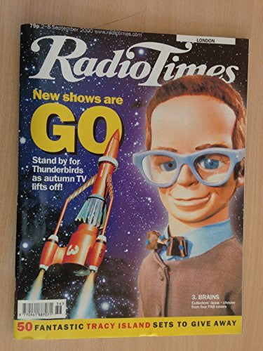 Thunderbirds Radio Times Front Cover Number 3 Brains 2nd To 8th Of September 2000 - Thunderbirds Are Go - New SHows Are Go