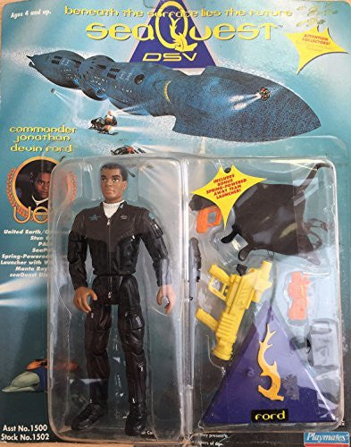 Vintage 1993 SeaQuest DSV Commander Jonathan Devin Ford Action Figure - Brand New On Card