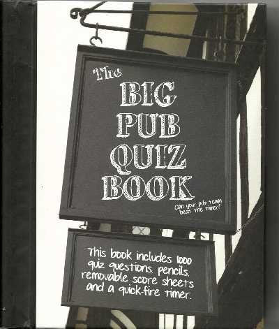 Vintage 2011 The Big Pub Quiz Book - Ex Shop Stock