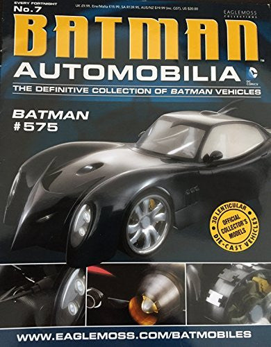 Batman Automobilia No. 7 Definitive Comics # 575 Eaglemoss Collections Diecast Model Batmobile With Magazine