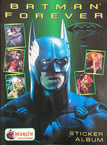 Vintage DC Comics Batman Forever Movie Sticker Album Book By Merlin Collections 1995 New