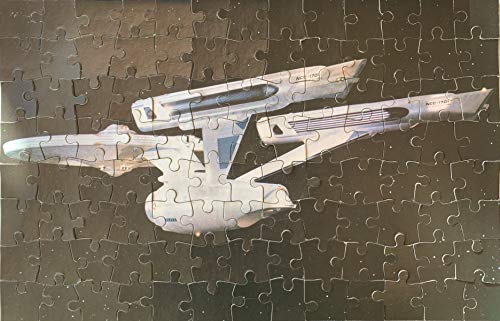 Vintage Star Trek The Motion Picture USS Enterprise NCC-1701 Star Ship 100 Piece Fully Interlocking Jigsaw Puzzle Complete And In The Original Box