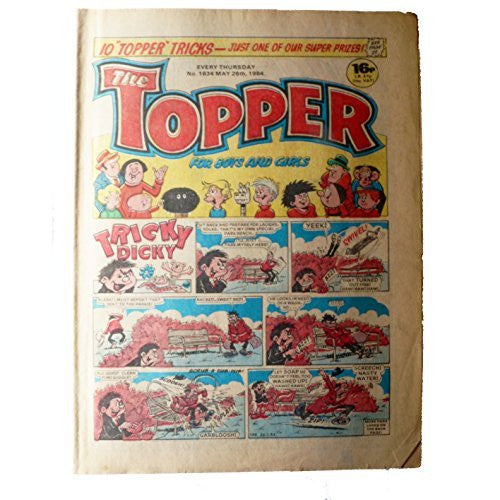 Vintage The Topper Weekly No. 1634 Boys And Girls Comic Every Thursday 26th May 1984 By D C Thomson & Co