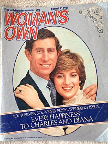 Womans Own Magazine August 1st 1981 Your Silver Souvenir Royal Wedding Issue Of Charles & Lady Diana Spencer - Ultra Rare Copy