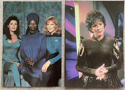 Postcards Vintage Star Trek The Next Generation 1991 Set Of 2 x Individual By Classico San Francisco - The Ladies - Unsold Shop Stock