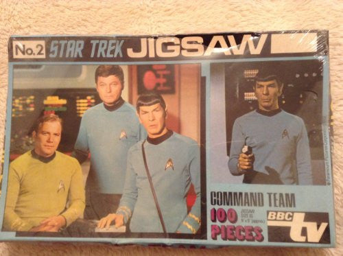 Star Trek Vintage 1972 Pleasure Products 100 Piece Jigsaw Puzzle Number 2 The Command Team Jigsaw NEW & SEALED