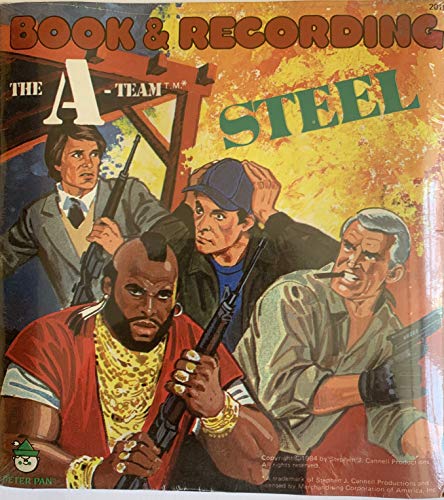 Steel Vintage 1984 The A Team Book And Record Set - By Peter Pan Factory Sealed Shop Stock Room Find