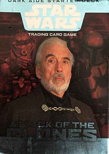 Star Wars Attack Of The Clones Dark Side Starter Deck Trading Card Game - Brand New Shop Stock Room Find