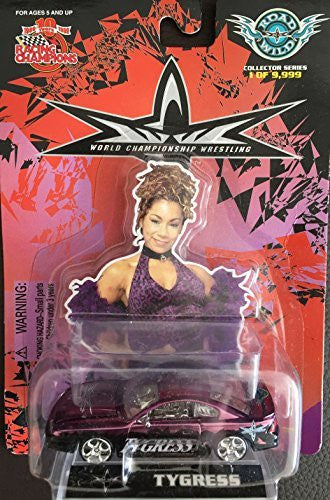 Vintage 1999 WCW World Championship Wrestling Racing Champions Nitro Streetrods Tygress Diecast Collectable Racing Car