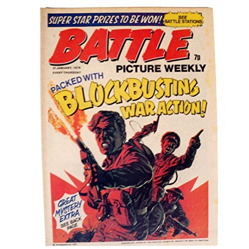 Vintage Battle Picture Weekly Boys Comic Every Thursday 31st January 1976 By IPC Magazines Ltd