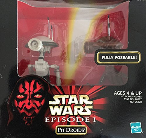 Vintage 1998 Star Wars Episode 1 Pit Droids 12 Inch Scale Action Figure Set - Brand New Factory Sealed Shop Stock Room Find