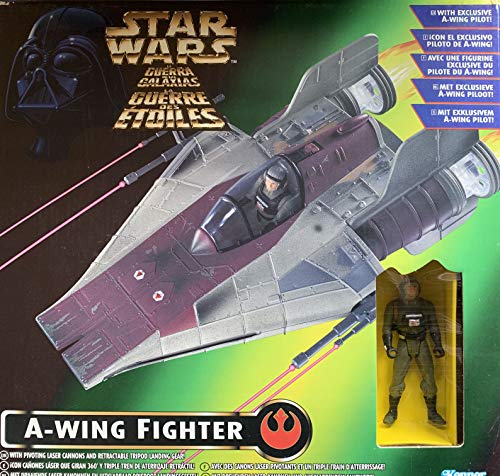 Vintage Kenner 1996 Star Wars Power Of The Force A-Wing Fighter Space Vehicle