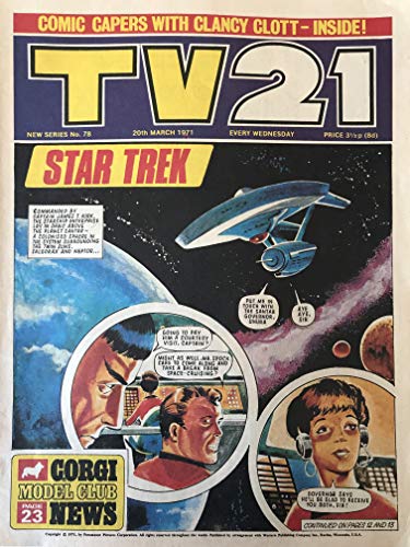 Vintage Ultra Rare TV21 Comic Magazine Issue No.78 20th March 1971 -Ex Shop Stock