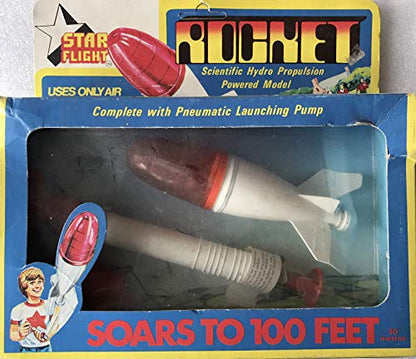Vintage 1985 Timpo Toys Star Flight Rocket - Scientific Hydro Propulsion Powered Model - New In Sealed Box - Shop Stock Room Find