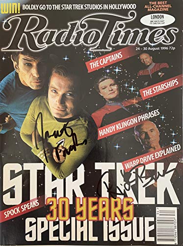 Vintage 1996 Radio Times Star Trek 30 Years Special Issue - Autographed By Jonathan Frakes and Rick Berman