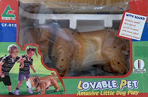 Vintage Cheng Fa 1970's Battery Operated Lovable Pet - Amusive Little Dog Play - Shop Stock Room Find