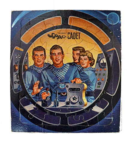 Tom Corbett Space Cadet Vintage 1952 Rockhill Productions Frame Tray Puzzle Through The Viewing Port 100% Complete