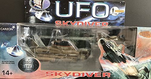 Vintage Product Enterprise 2003 Gerry Andersons UFO Skydiver 12 Inch Diecast Metal Collectors Model Set - Brand New Factory Sealed Shop Stock Room Find
