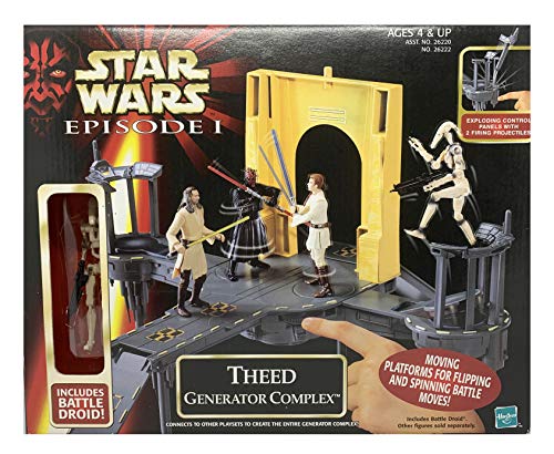 Vintage Star Wars 1999 Episode 1 Theed Generator Complex Playset With Battle Droid Action Figure - Brand New Factory Sealed Shop Stock Room Find