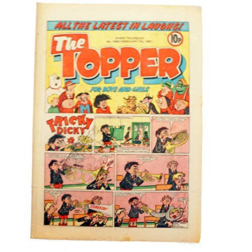Vintage The Topper Weekly No. 1462 Boys And Girls Comic Every Thursday 7th February 1981 By D C Thomson & Co