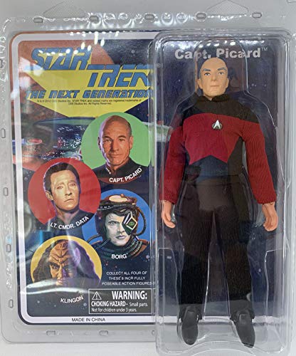 Vintage Star Trek Mego Style Captain Jean-Luc Picard Action Figure By Diamond Select - Brand New Factory Sealed Shop Stock Room Find